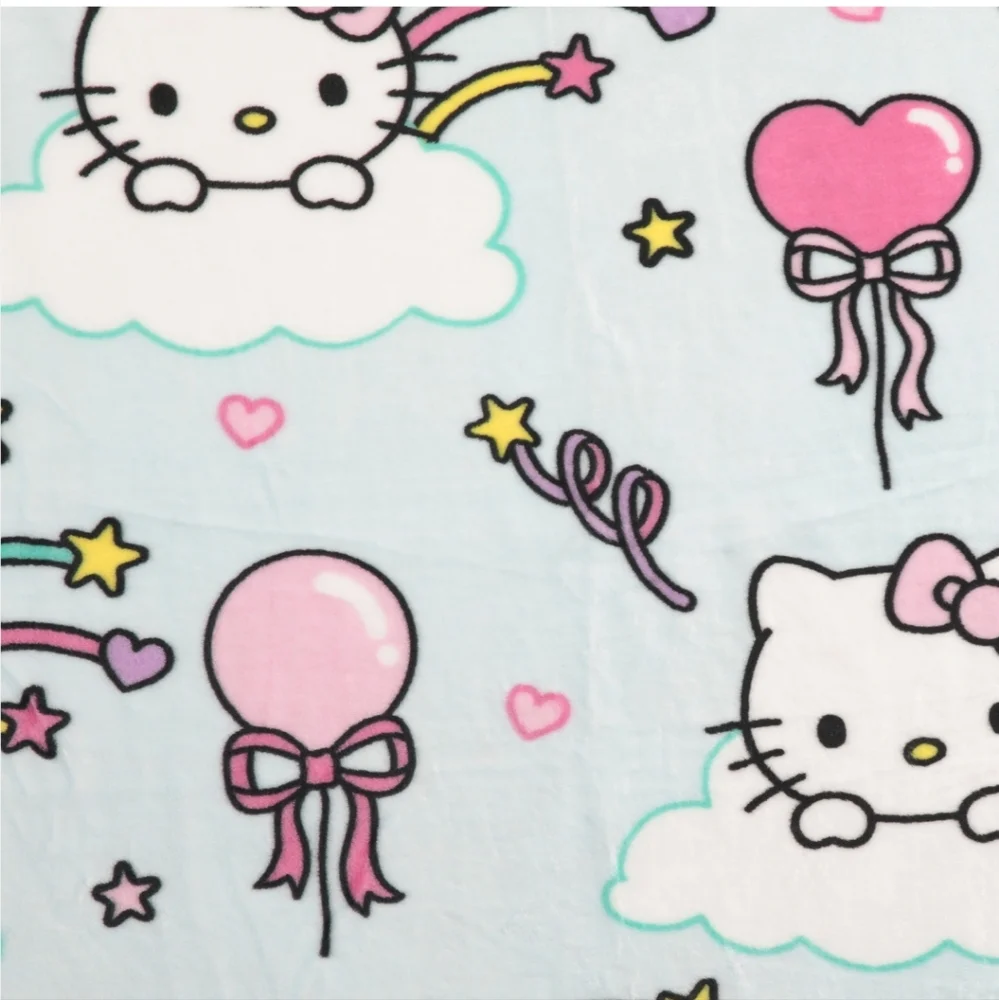 🆕️ SANRIO HELLO KITTY PARTY IN THE CLOUDS THROW 💙💕